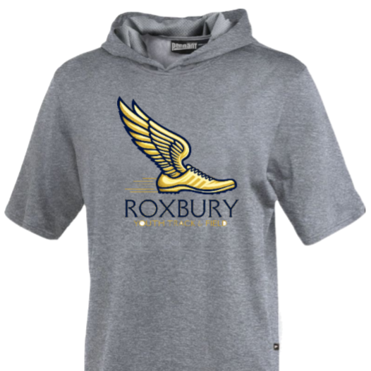 Roxbury Track and Field Short Sleeve Hoodie:  Youth and Adult