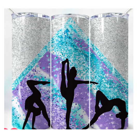 Gymnastics Tumbler with Straw
