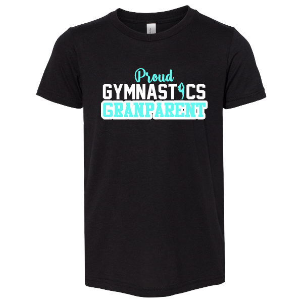 Gymnastics Grandparent Short Sleeve T-Shirt:  Black or White