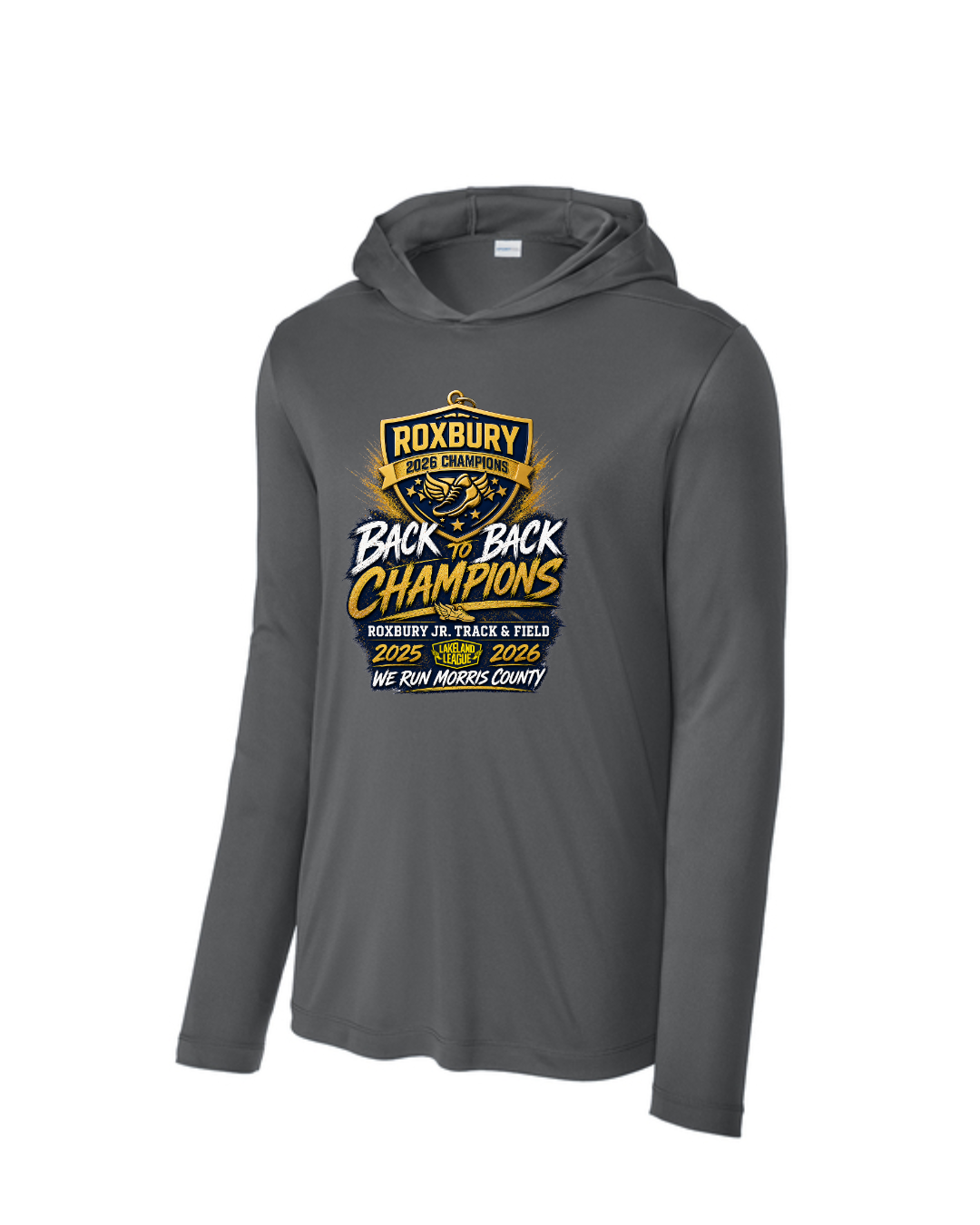CHAMPIONSHIP logo Dri Fit Long Sleeve Hoodie:  Youth and Adult