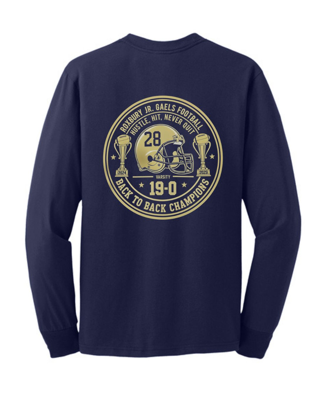 VARSITY CHAMPIONS long sleeve  Navy or Grey