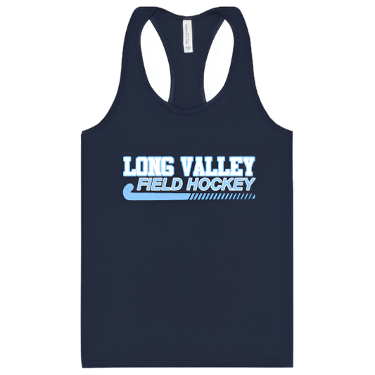 LV Field Hockey Women's Racerback Tank Top:  Navy or White