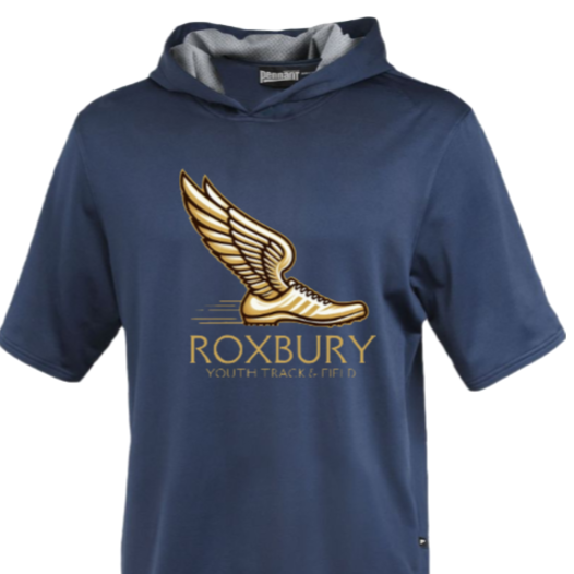 Roxbury Track and Field Short Sleeve Hoodie:  Youth and Adult