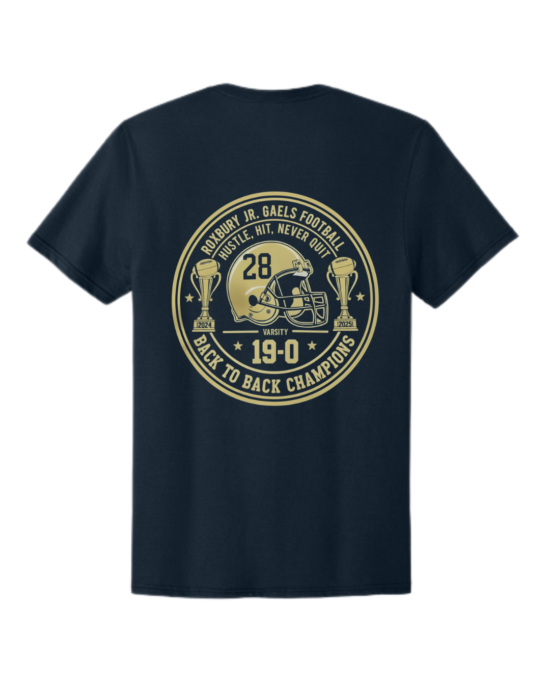 VARSITY CHAMPIONS t-shirt:  Navy or Grey