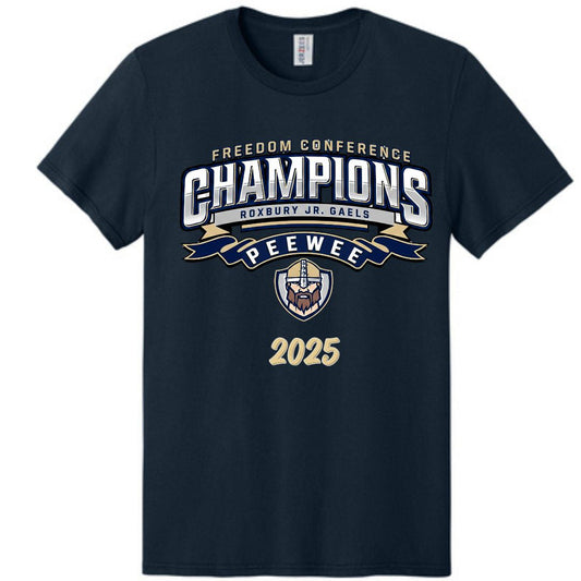 PEEWEE CHAMPIONS t-shirt:  Navy or Grey