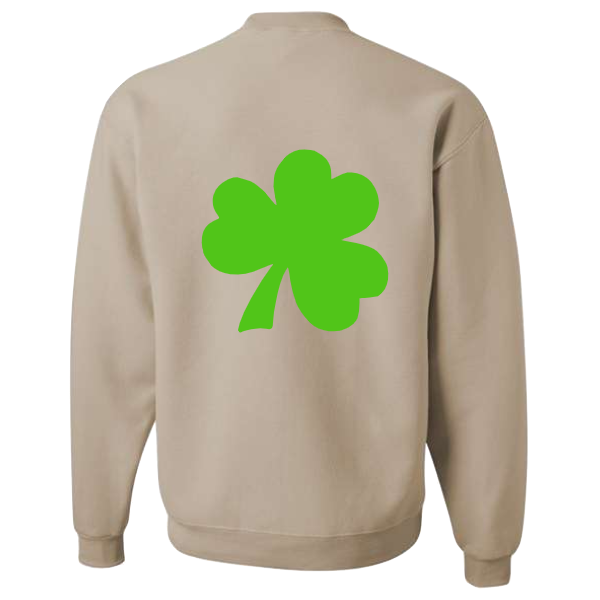 Puffy Shamrock:  Long sleeve, crewneck or Hoodie: Youth and Adult