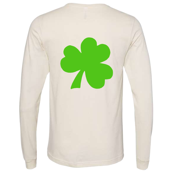 Puffy Shamrock:  Long sleeve, crewneck or Hoodie: Youth and Adult
