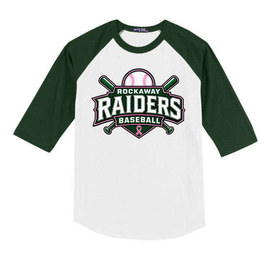 Rockaway Raiders Fall  Raglan Shirt:  Youth and Adult