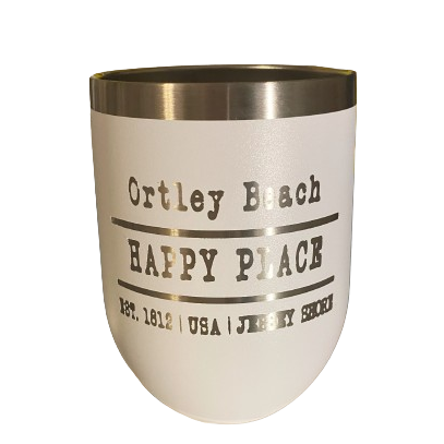 HAPPY PLACE Etched wine tumblers