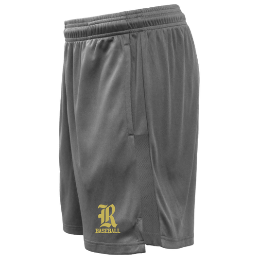 Shorts: R Baseball Logo:  Youth and Adult