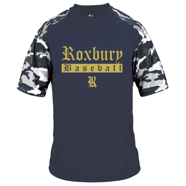 Short Sleeve Roxbury Baseball Camo DriFit - Youth/Adult T-shirt