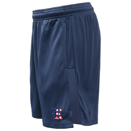Shorts: American Flag R  Logo:  Youth and Adult
