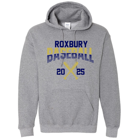 Roxbury Baseball Navy and Gold Hoodie:  Youth and Adult