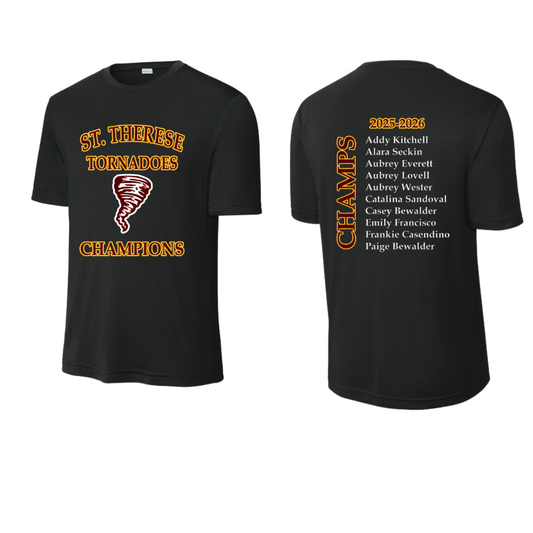 8th Grade GIRLS:  CYO Champions Dri Fit T-shirt