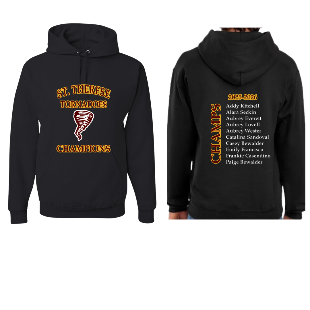 8th Grade GIRLS:  CYO Champions Hoodie
