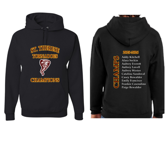 8th Grade GIRLS:  CYO Champions Hoodie