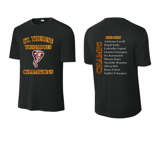 4th Grade GIRLS:  CYO Champions Dri Fit T-shirt