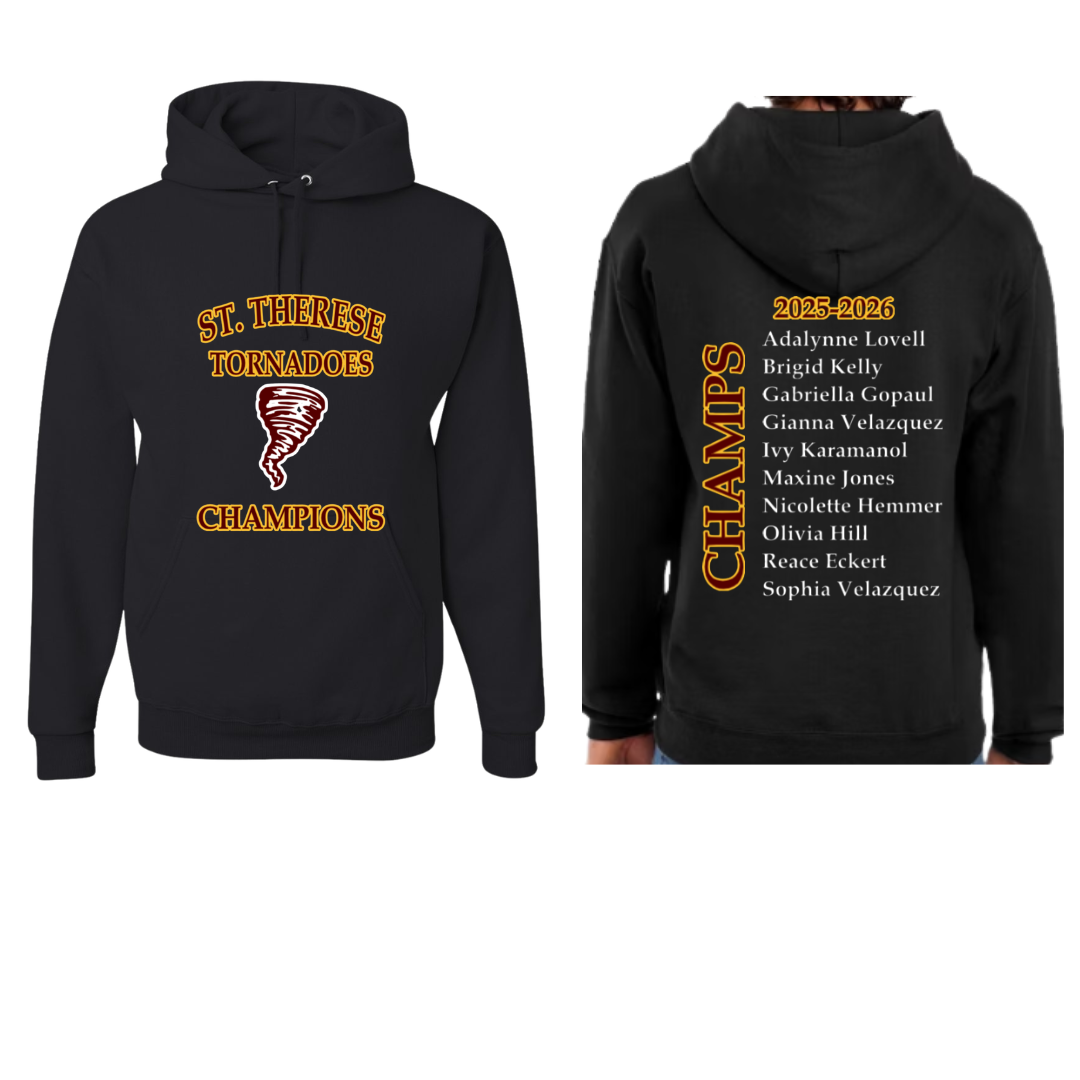4th Grade GIRLS:  CYO Champions Hoodie