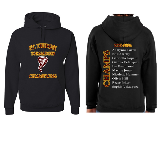 4th Grade GIRLS:  CYO Champions Hoodie