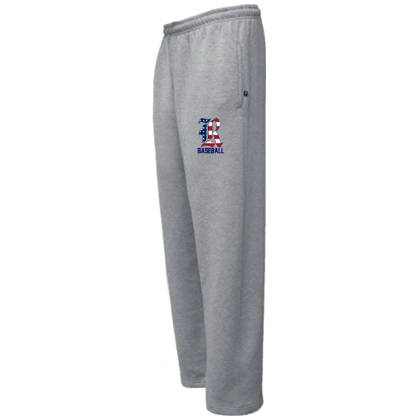 Sweatpants Open Bottom American Flag R Baseball:  Youth and Adult