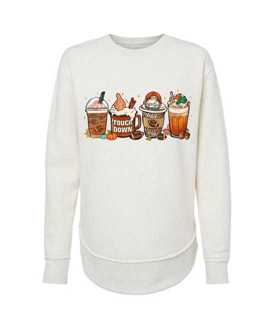 Coffee Touchdown Women's Crewneck Sweatshirt