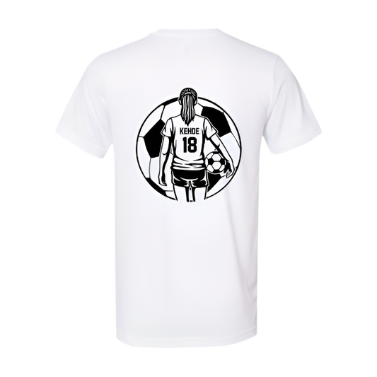 Personalized Girl Soccer Player YOUTH T-Shirt