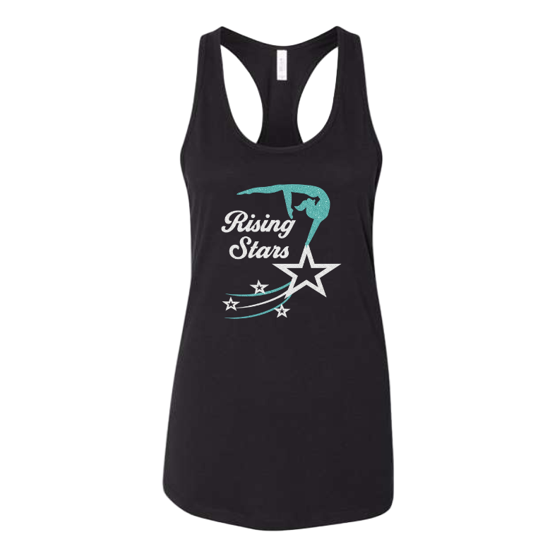 Rising Stars Women's Racerback Tank with Personalization Option
